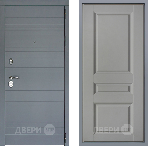 Дверь Заводские двери Лира Софт графит Стокгольм Грей софт в Мытищах