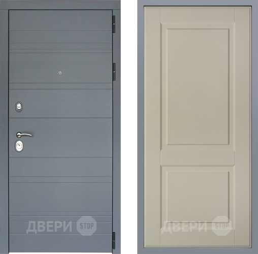 Дверь Заводские двери Лира Софт графит Доррен Шампань в Мытищах