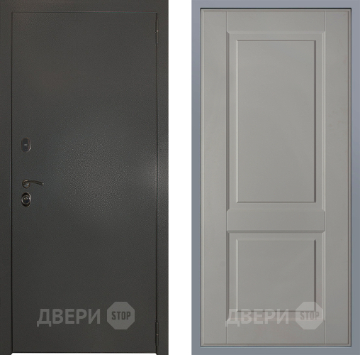 Дверь Заводские двери Эталон 3к антик серебро Доррен Грей софт в Мытищах