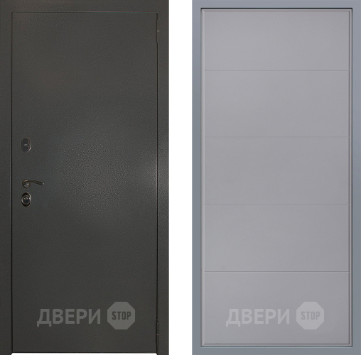 Дверь Заводские двери Эталон 3к антик серебро Тривия Грей софт в Мытищах