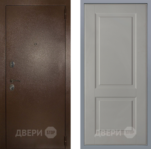 Дверь Заводские двери Эталон 3к антик медь Доррен Грей софт в Мытищах
