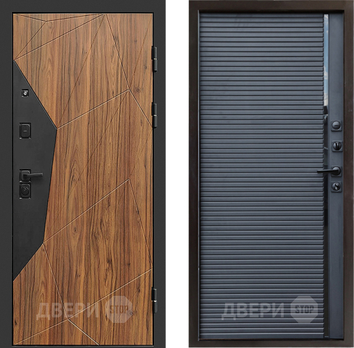 Входная металлическая Дверь Престиж Avangard Porte Черный кварц в Мытищах