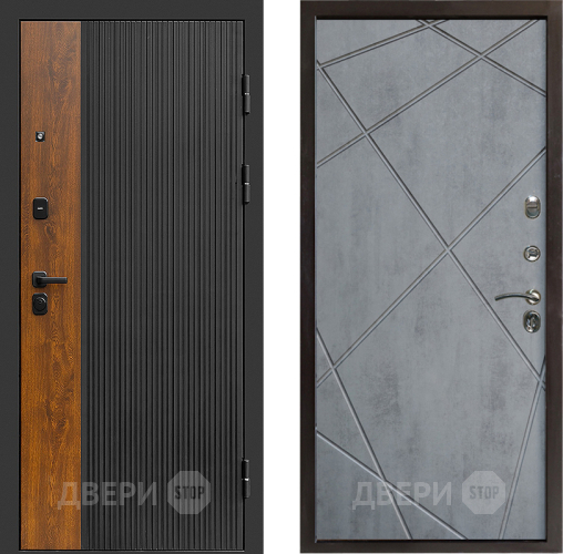 Дверь Престиж Prestizh Лучи Бетон темный в Мытищах