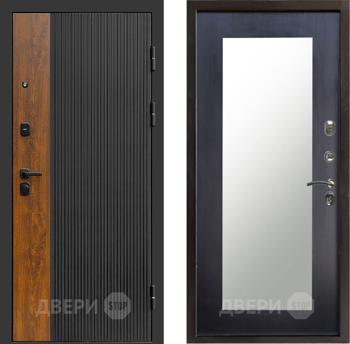 Входная металлическая Дверь Престиж Prestizh Зеркло Пастораль Венге в Мытищах