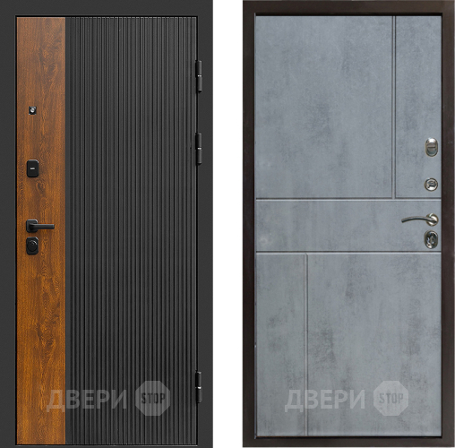 Входная металлическая Дверь Престиж Prestizh Горизонт Бетон темный в Мытищах