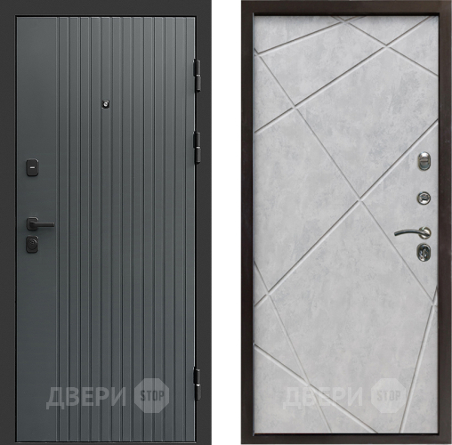 Дверь Престиж Tvist Grey Лучи Бетон светлый в Мытищах