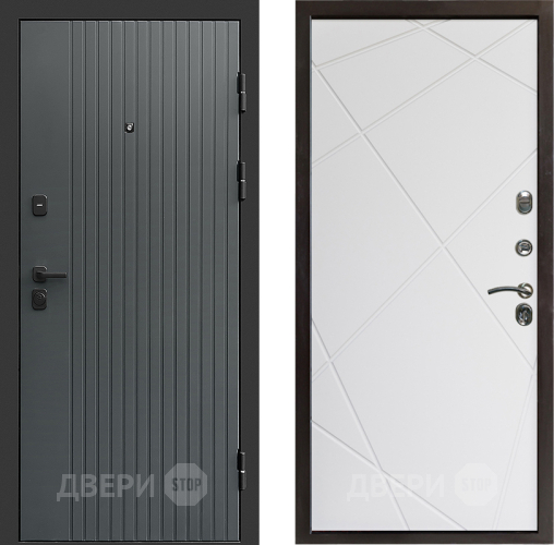 Дверь Престиж Tvist Grey Лучи Бетон белый в Мытищах