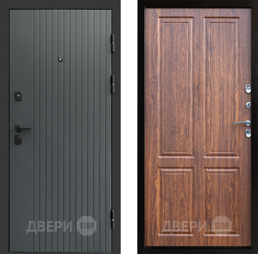 Входная металлическая Дверь Престиж Tvist Grey Премиум Орех светлый в Мытищах