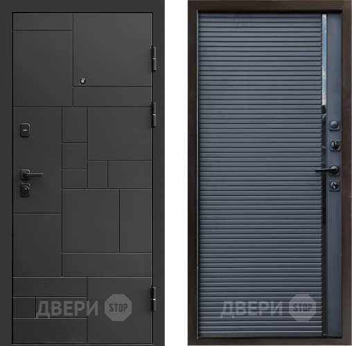 Дверь Престиж Kvadro Porte Черный кварц в Мытищах