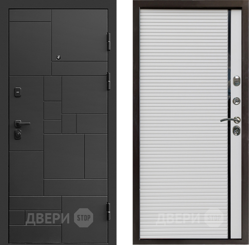Входная металлическая Дверь Престиж Kvadro Porte Белый в Мытищах