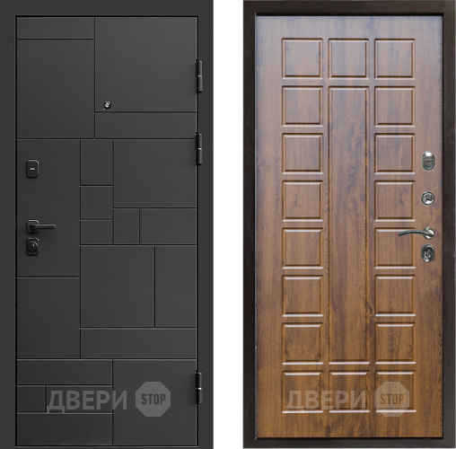Входная металлическая Дверь Престиж Kvadro Престиж Дуб в Мытищах
