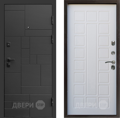 Входная металлическая Дверь Престиж Kvadro Престиж Белое дерево в Мытищах