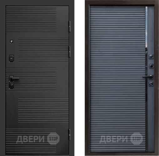 Входная металлическая Дверь Престиж Favorit Porte Черный кварц в Мытищах