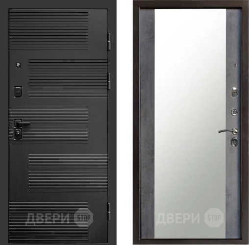 Входная металлическая Дверь Престиж Favorit Зеркало Бетон темный в Мытищах