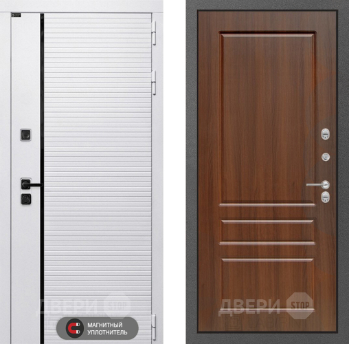 Входная металлическая Дверь Лабиринт (LABIRINT) Royal 03 Орех бренди в Мытищах