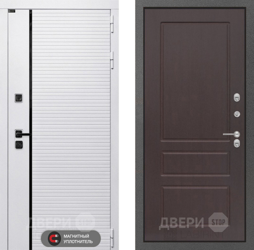 Входная металлическая Дверь Лабиринт (LABIRINT) Royal 03 Орех премиум в Мытищах