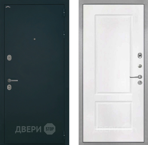 Входная металлическая Дверь Интекрон (INTECRON) Греция КВ-2 Белый матовый в Мытищах
