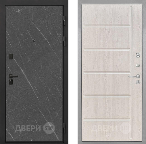 Входная металлическая Дверь Интекрон (INTECRON) Профит Black Гранит Лава Оникс ФЛ-102 Сосна белая в Мытищах