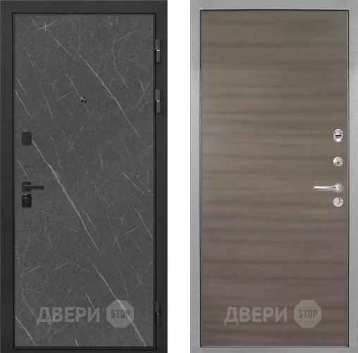 Входная металлическая Дверь Интекрон (INTECRON) Профит Black Гранит Лава Оникс Гладкая Дуб тоскано поперечный в Мытищах