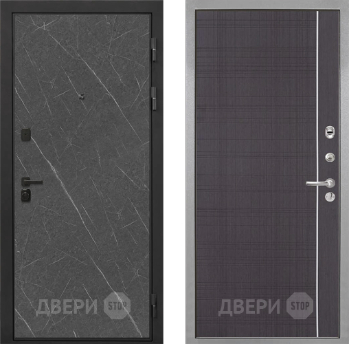 Входная металлическая Дверь Интекрон (INTECRON) Профит Black Гранит Лава Оникс В-07 с молдингом Венге в Мытищах