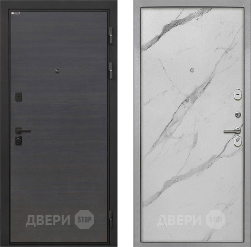 Дверь Интекрон (INTECRON) Профит Black Эковенге Гладкая Мрамор натуральный арктик в Мытищах