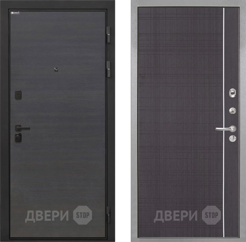 Входная металлическая Дверь Интекрон (INTECRON) Профит Black Эковенге В-07 с молдингом Венге в Мытищах