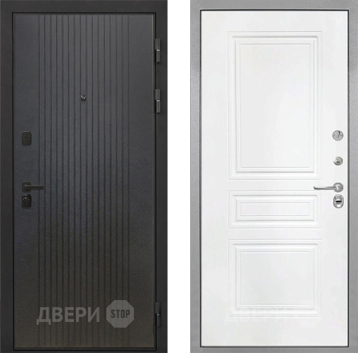 Входная металлическая Дверь Интекрон (INTECRON) Профит Black ФЛ-295 ФЛ-243 Белый матовый в Мытищах