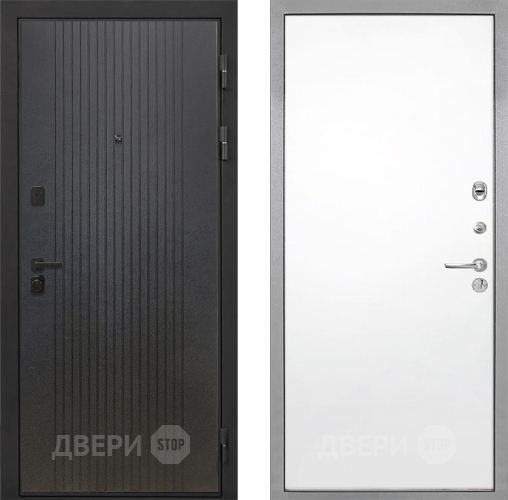 Входная металлическая Дверь Интекрон (INTECRON) Профит Black ФЛ-295 Гладкая Силк Сноу в Мытищах
