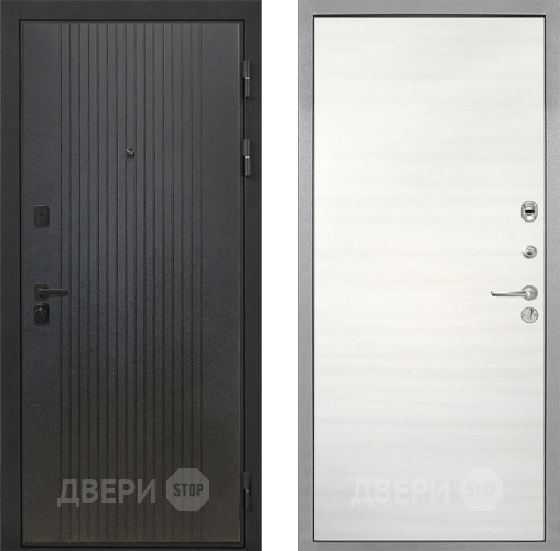 Дверь Интекрон (INTECRON) Профит Black ФЛ-295 Гладкая Дуб сильвер поперечный в Мытищах