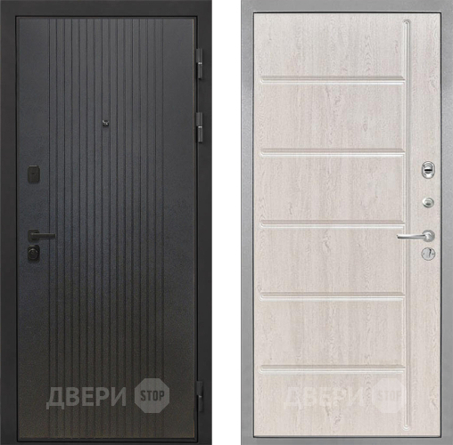 Входная металлическая Дверь Интекрон (INTECRON) Профит Black ФЛ-295 ФЛ-102 Сосна белая в Мытищах