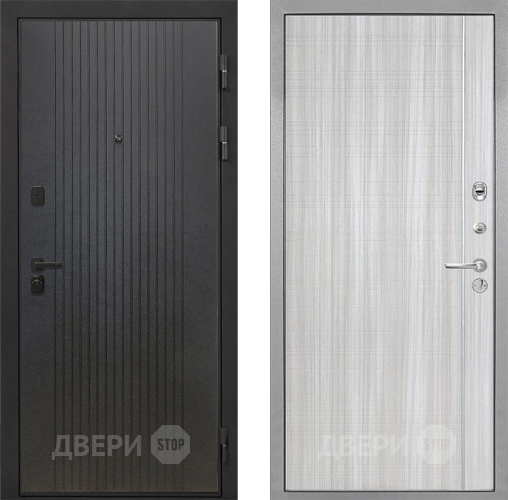Дверь Интекрон (INTECRON) Профит Black ФЛ-295 В-07 с молдингом Сандал белый в Мытищах