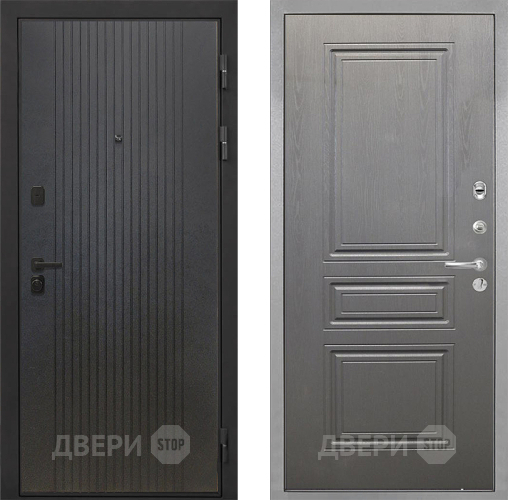 Входная металлическая Дверь Интекрон (INTECRON) Профит Black ФЛ-295 ФЛ-243 Графит вуд дуб в Мытищах