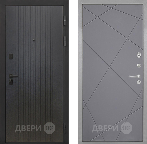 Дверь Интекрон (INTECRON) Профит Black ФЛ-295 Лучи-М Графит софт в Мытищах