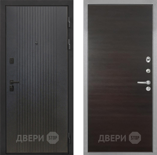Дверь Интекрон (INTECRON) Профит Black ФЛ-295 Гладкая Эковенге поперечный в Мытищах