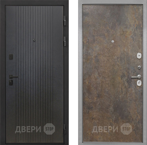 Входная металлическая Дверь Интекрон (INTECRON) Профит Black ФЛ-295 Гладкая Гранж в Мытищах