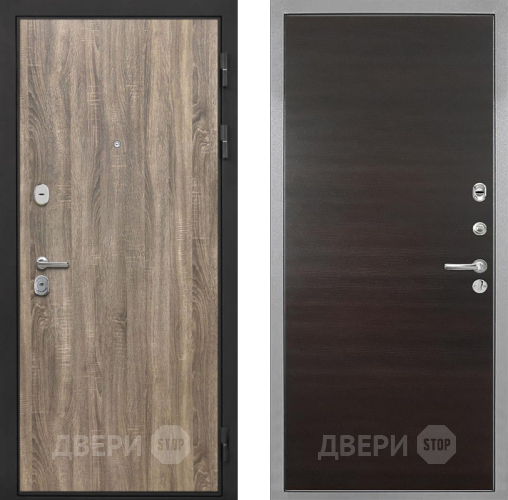 Входная металлическая Дверь Интекрон (INTECRON) Гектор Дуб Турин Гладкая Эковенге поперечный в Мытищах