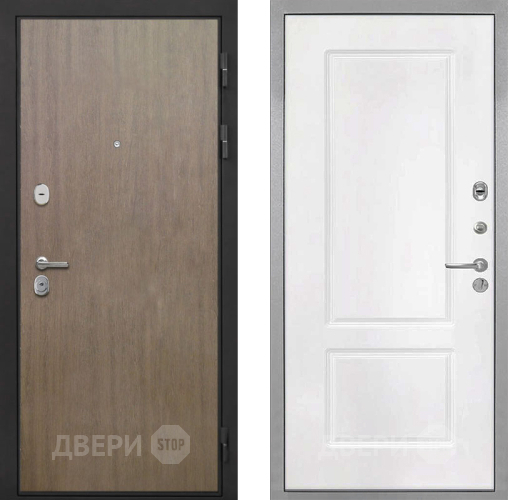 Дверь Интекрон (INTECRON) Гектор Венге Коричневый КВ-2 Белый матовый в Мытищах