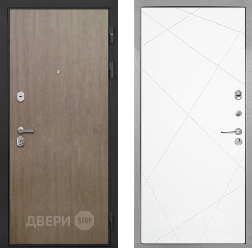 Входная металлическая Дверь Интекрон (INTECRON) Гектор Венге Коричневый Лучи-М Софт милк в Мытищах