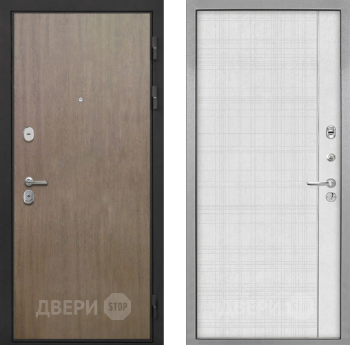 Входная металлическая Дверь Интекрон (INTECRON) Гектор Венге Коричневый В-07 с молдингом Лофт белый в Мытищах