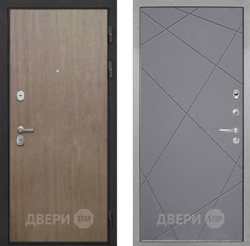 Входная металлическая Дверь Интекрон (INTECRON) Гектор Венге Коричневый Лучи-М Графит софт в Мытищах