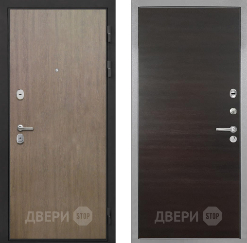 Входная металлическая Дверь Интекрон (INTECRON) Гектор Венге Коричневый Гладкая Эковенге поперечный в Мытищах