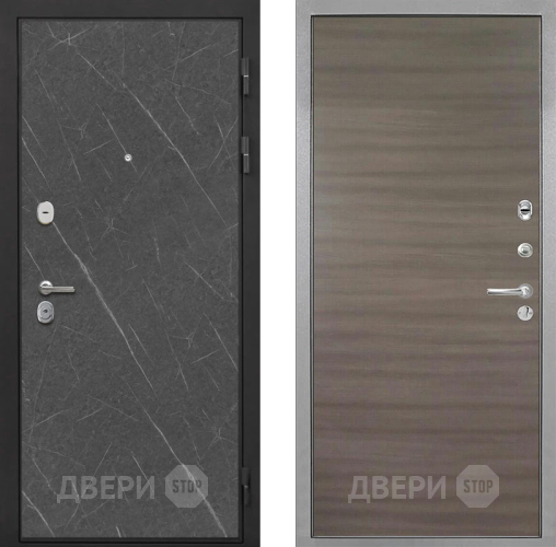 Входная металлическая Дверь Интекрон (INTECRON) Гектор Гранит Лава Оникс Гладкая Дуб тоскано поперечный в Мытищах