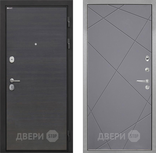 Дверь Интекрон (INTECRON) Гектор Эковенге Лучи-М Графит софт в Мытищах