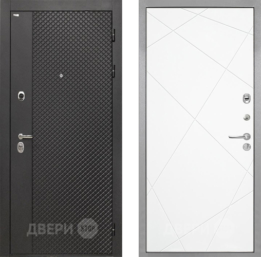 Входная металлическая Дверь Интекрон (INTECRON) Олимпия Black 4К Лучи-М Софт милк в Мытищах