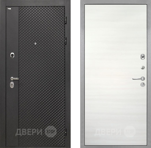 Дверь Интекрон (INTECRON) Олимпия Black 4К Гладкая Дуб сильвер поперечный в Мытищах