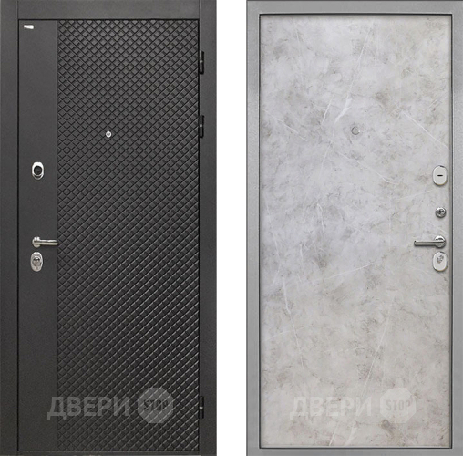 Дверь Интекрон (INTECRON) Олимпия Black 4К Гладкая Мрамор светлый в Мытищах