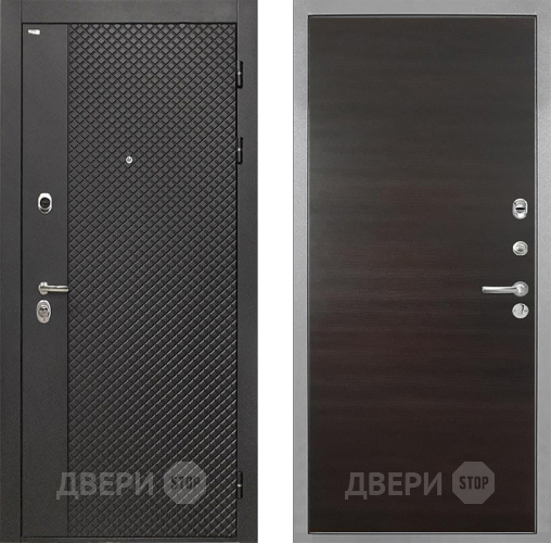 Дверь Интекрон (INTECRON) Олимпия Black 4К Гладкая Эковенге поперечный в Мытищах