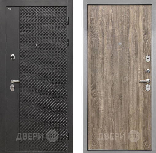 Дверь Интекрон (INTECRON) Олимпия Black 4К Гладкая Дуб турин в Мытищах