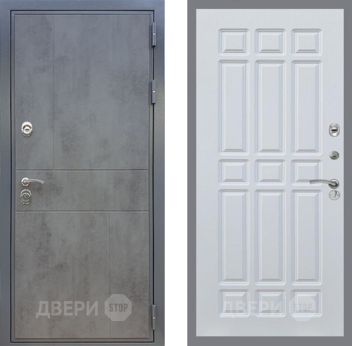 Дверь Рекс (REX) ФЛ-290 FL-33 Белый ясень в Мытищах