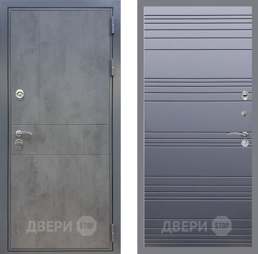 Входная металлическая Дверь Рекс (REX) ФЛ-290 Line Силк титан в Мытищах